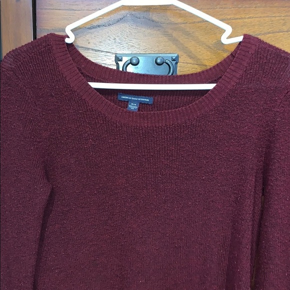 American Eagle Maroon Sweater - Picture 2 of 5
